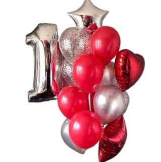 Композиция из воздушных шаров на День Рождения #74