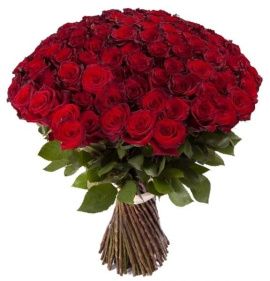 Букет Элитные Красные Розы 101 шт