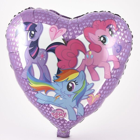 Фольгированное сердце «My Little Pony»