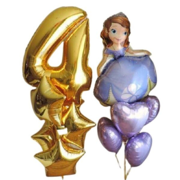 Композиция из воздушных шаров «Принцесса София»
