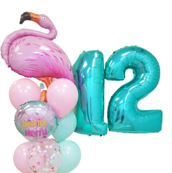 Композиция из воздушных шаров на День Рождения #81