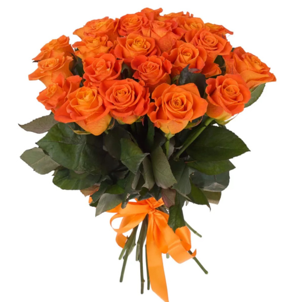 Роза Кения «Оранжевая» (40 см)