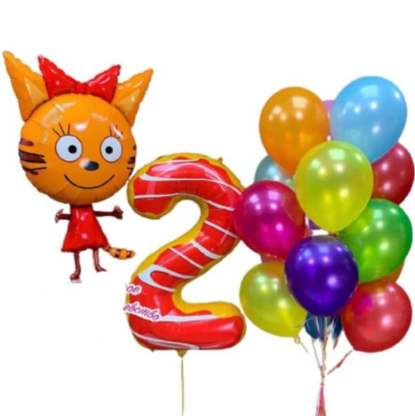 Набор из воздушных шаров «Три кота» Карамелька