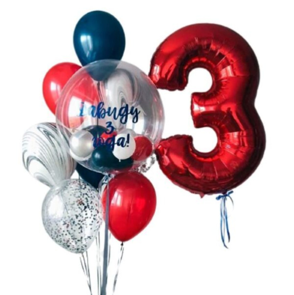 Композиция из воздушных шаров на День Рождения #72